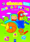 La granja. juega y pinta con adhesivos