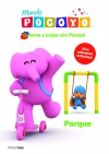 Colorea y juega con pocoyo. parque